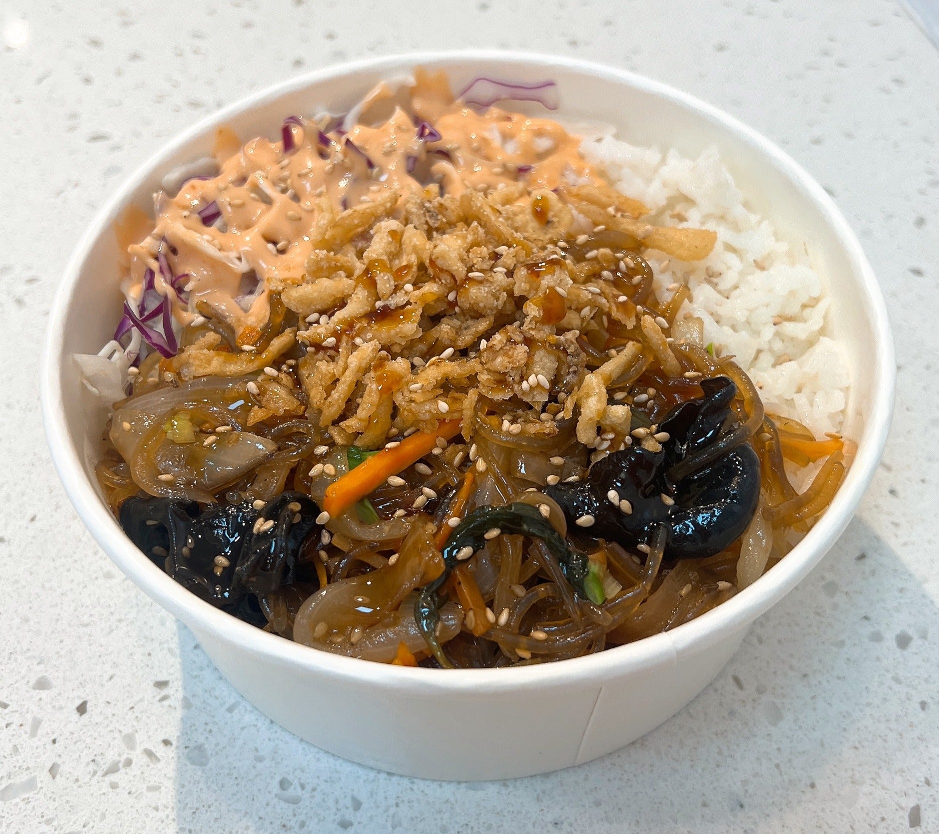Japchae Rice Bowl | May Picnic Table